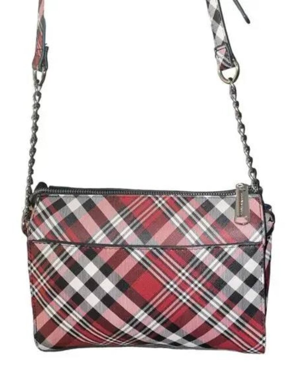 Steve Madden Red Tartan Plaid Mini Crossbody Bag, New with out tags